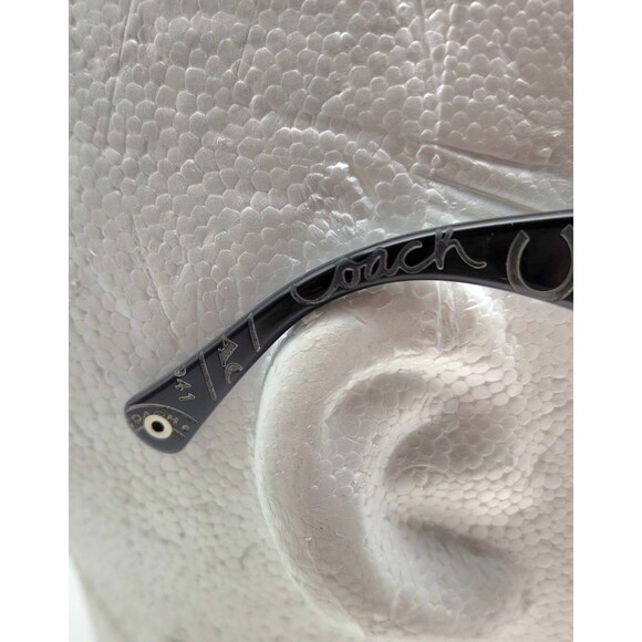 COACH ROWAN S827 DESIGNER SUN GLASSES Black/Silver Radiant Gray Lense Preowned main image 13